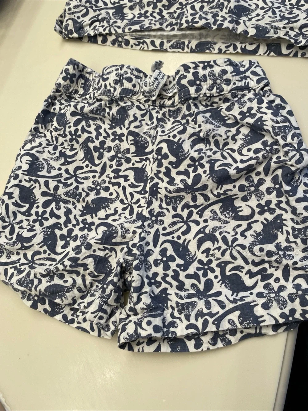 Lot of 2 Boys Short Sleeve Shirts & Shorts Sets Sz 4: Bluey And Caribbean Joe